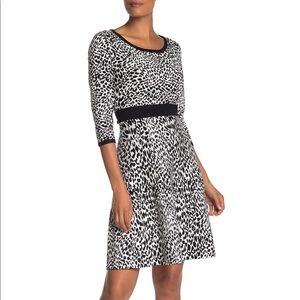 NINA LEONARD Leopard Dress